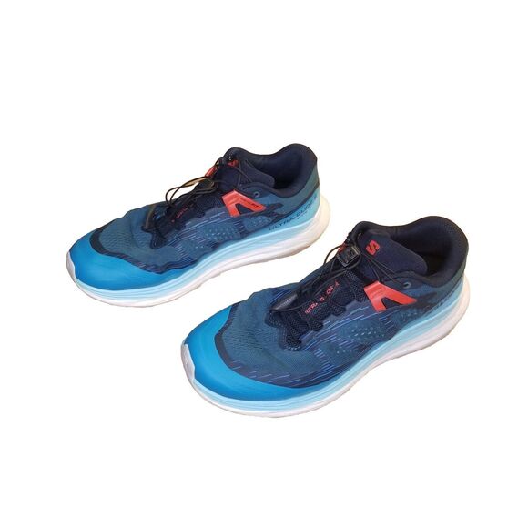Salomon Ultra Glide 2 Wide Men Size 10 Blue Trail Running Shoes Sneakers 472163